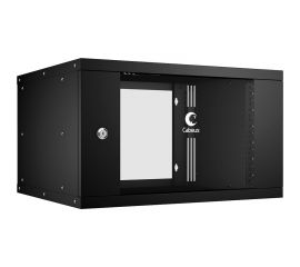 Телекоммуникационный настенный шкаф Cabeus 19"" 6U, серия LIGHT разборный, цвет черный WSC-05D-6U55/45-BK 