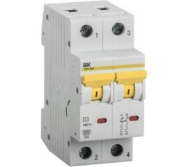 Автоматический выключатель IEK ВА47-60M 2Р 3А 6кА D MVA31-2-003-D 