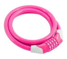 Велосипедный замок НОРА-М №31 размер - ф 10 х 1000 мм, розовый 18309 