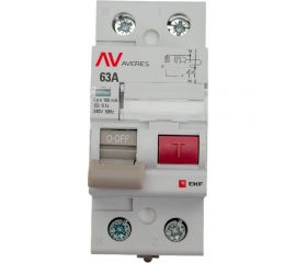 Устройство защитного отключения EKF DV 2P 63А/100мА AC AVERES SQrccb-2-63-100-ac-av 