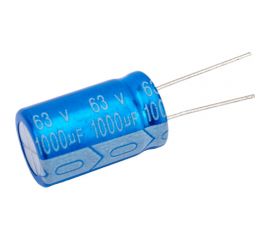 Электролитический конденсатор JB Capacitors 1000мкФ, 63В, -55/105C, 16x25мм JRB1J102M07501600250000BST-54 