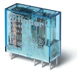 Миниатюрное реле Finder 2 перекидных контакта 8А, = 110В DC, - герметичное, 405291100001 