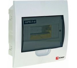Распределительный встраиваемый щит EKF ЩРв-П-8 IP40 пластиковый pb40-v-8 