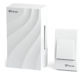 Проводной звонок с кнопкой FERON db-102 электромеханический слоновая кость 230v, 48806 