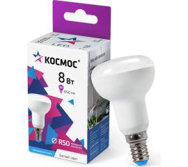 Светодиодная лампа КОСМОС LED 8Вт R50 220В E14 6500К, Lksm_LED8wR50E1465 