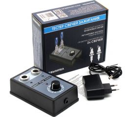 Тестер свечей зажигания Вымпел для 2-х свечей, адаптер 220-12В 5284 