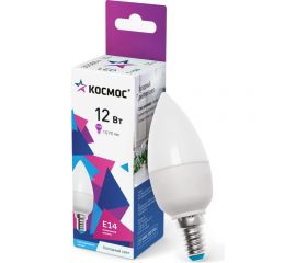 Светодиодная лампа КОСМОС LED 12Вт Свеча 220В E14 6500К LkecLED12wCNE1465 
