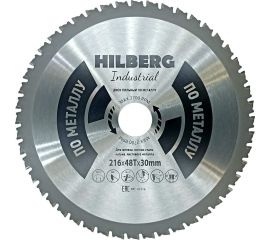 Диск пильный по металлу Industrial 216х30 мм, 48Т Hilberg HF216 