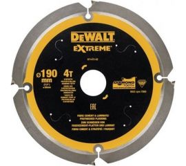 Диск пильный по фиброцементу (190x30 мм; 4T) DEWALT DT1472-QZ 