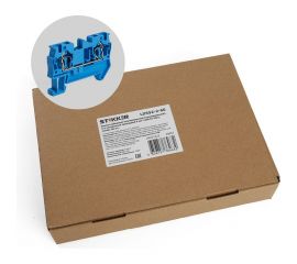 Самозажимной 2-проводной проходной зажим STEKKER ЗНИ - 6,0, JXB ST 6, синий LD552-2-60 39957 