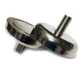 Магнитное крепление Проф-магнит под гайку С32, в комплекте с шайбой и гайкой М6, сцепление 34 кг - 2 шт. PMYP-C-32 