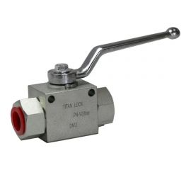 Гидравлический шаровой кран TITAN LOCK 3/4"", типа ВР-ВР, с креп. отв., сталь TLHYDV3/4F 