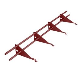 Трубчатый снегозадержатель для металлочерепицы ТАВРОС 20х3000 мм, полиэстер, глянец, RAL 3005 винно-красный 3001336 