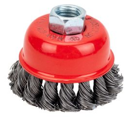 Щетка для МШУ чашка (65 мм, М14, крученая металлическая проволока) Калибр 00000041854 