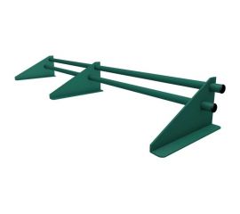 Универсальный трубчатый снегозадержатель ТАВРОС 20х3000 мм, полиэстер, глянец, RAL 6005 зеленый мох 3001339 