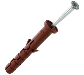 Усиленный нейлоновый дюбель-гвоздь ЕВРОПАРТНЕР multi pro uk, потайная манжета, 6x40 мм, 35 шт. B7 0003 