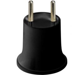 Переходник вилка-Е27 REV карболитовый, черный, 24638 1 