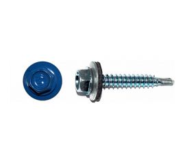 Кровельный саморез КРЕП-КОМП 5,5x25, RAL 5005, насыщенный синий, 3000 шт. ск55255005к 