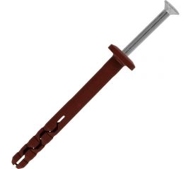 Усиленный нейлоновый дюбель-гвоздь ЕВРОПАРТНЕР multi pro f, грибовидный борт, 6x60 мм, 20 шт. B7 0026 