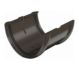 Соединитель желоба Технониколь (ПВХ; темно-коричневый; 1 шт) TN683370 