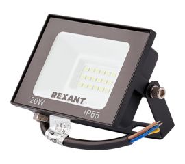Светодиодный прожектор REXANT LED 20 Вт 1600 Лм 4000 K черный корпус 605-029 