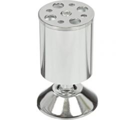 Ножка Tech-Krep алюминий, круглая, регулируемая, с конусом, D50x100 мм, хром - накл. 148558 