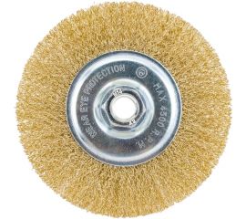 Щетка-крацовка плоская (125 мм; M14; латунированная витая проволока) Pobedit 2125412 