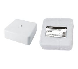 Распаечная коробка TDM КР 100х100х44 ОП белая, IP40, инд. штрихкод SQ1401-0909 