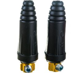 Вилка (2 шт; Dx50) для сварочного кабеля Elitech 0606.014900 