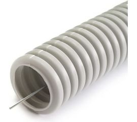 Гофрированная труба Промрукав ПНД лёгкая 350 Н безгалогенная HF стойкая к ультрафиолету серая с/з д32 25м PR02.0132 