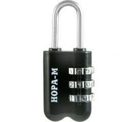 Навесной кодовый замок НОРА-М 613 черный 17081 