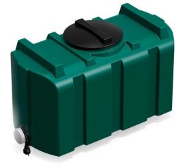 Бак душевой POLIMER GROUP серии «R» 200 литров (зеленый) с подогревом DR200S212 