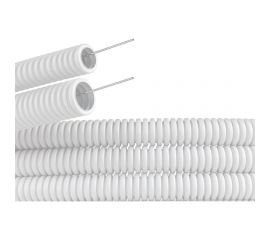 Легкая гофротруба ПВХ Урал ПАК с зондом белая 25 мм 75 м ГФ-0100925-075 