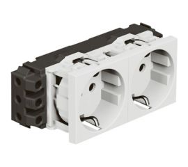 Розетка Legrand Mosaic 4м 2Х2К+З н.ст. 77602 