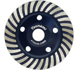 Чашка алмазная по бетону 125x22.23 мм, Turbo Tsunami DD0100125022000 