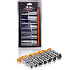 Набор головок торцевых шестигранных глубоких (7 шт; 1/2"" DR; 10-22 мм) Airline AT-7-34 