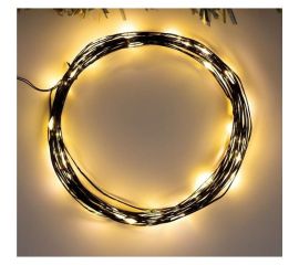 Гирлянда-нить Luazon ROSA, IP20, 5 м, черная нить, LED1608-50-4.5V, ААx3, 2 режима, теплый белый 5198324 