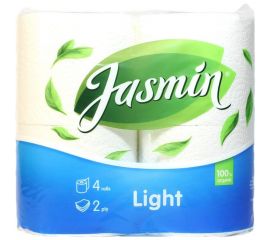 Туалетная бумага Jasmin light 2 слоя, 4 рулона, белая Т18901 