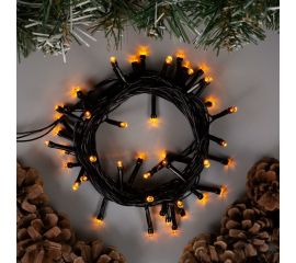 Гирлянда-нить Luazon ECO, IP20, 5 м, Н.Т. LED-50-220V, 8 режимов, желтый 3556768 