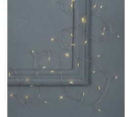 Гирлянда-нить Luazon ROSA Мишура, IP20, 2 м, Н.С. LED-50-6V, 2хCR2032, фиксинг, теплый белый 5198397 