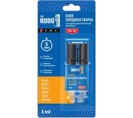 Клей эпоксидный двухкомпонентный прозрачный KUDO HOME, 6 мл KBS-750 