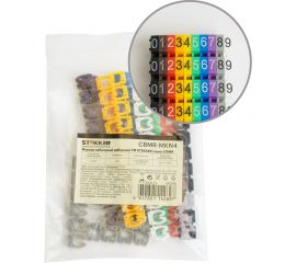Кабельный наборный маркер STEKKER "0-9" 4 мм2 CBMR-MKN4 (100 шт/упак - 10 отрез. по 10шт) 49398 