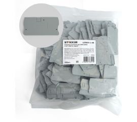 Торцевая заглушка для ЗНИ LD552 STEKKER 4 мм2 (JXB 4), серый LD560-1-40 39984 