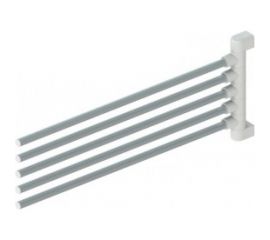 Вешалка для полотенец PRIMANOVA 5-х рожковая, 45 см, белая M-CB05-01 