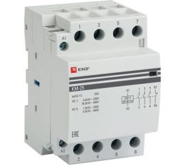 Модульный контактор EKF КМ, 25А, 3NО+NC, PROxima SQkm-3-25-31 