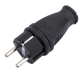 Разборная вилка General Lighting Systems GRV-P-16-R-G-B-IP44, 16А, круглая, с заземлением, черная, IP44, 1/20/200 470517 