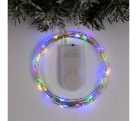 Гирлянда-нить Luazon ROSA, IP20, 5 м, Н.С. LED-50-6V, 2хCR2032, фиксинг, мультиколор 2433900 