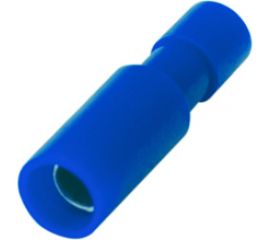 Штекерный разъем REXANT полностью изолированный гнездо 4 мм 1.5-2.5 кв.мм, синий, 100шт 08-0271 