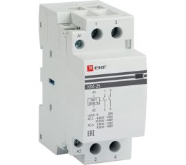 Модульный контактор EKF КМ, 25А 2п 220В 2НО km-2-25-20 