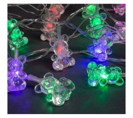 Нить Luazon DCR 5 м, с насадками Мишка, IP20, Н.С. LED-20-220V, моргает, мульти 1080389 